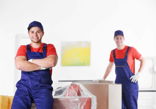 Removal team planning a house move in New Addington