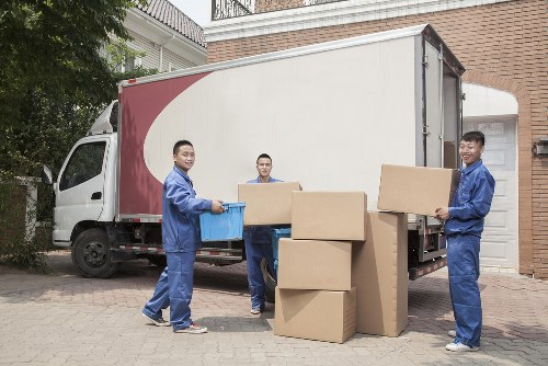 Commercial moving team planning a business relocation in New Addington