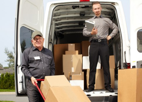 Commercial removal van service for local business transport