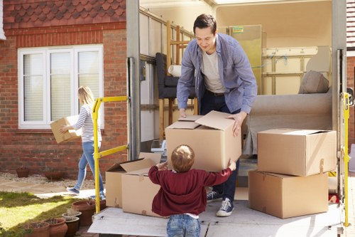 Man with a van service helping with a local move in New Addington
