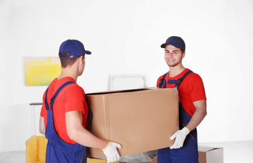 Fragile items carefully wrapped and boxed for safe transport in New Addington