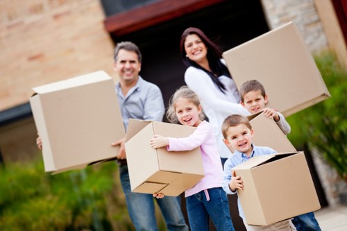 Professional movers organising a property relocation in New Addington