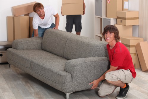 Preparing boxes and furniture for removal truck hire in New Addington