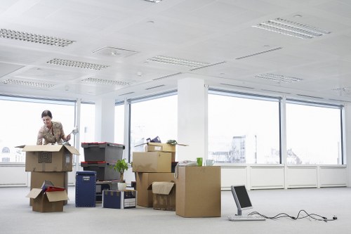 Furniture dismantling and transport for a business relocation