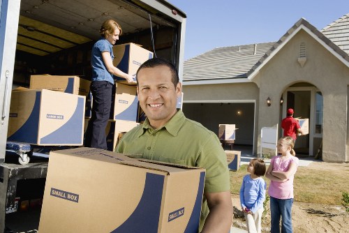 Household items arranged safely for a local collection and delivery